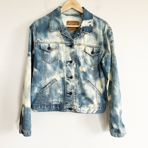 Vintage Levi Strauss Signature Jacket Jeans Jacket Bleached Wash Denim